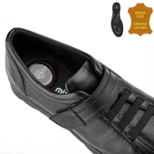 Muya Quatro 6 Nokta Anatomik %100 Deri Kadın Ayakkabı Siyah thumbnail 3