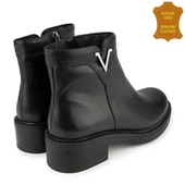 Muya Gle 326229 %100 Deri Anatomik Kadın Bot Siyah thumbnail 4