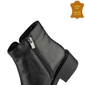 Muya Gle 326229 %100 Deri Anatomik Kadın Bot Siyah thumbnail 3