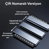 Coofbe Premıum Çift Telefon Numaralı Gizlenebilir Araç Park Telefon Numaratörü Geçici Park Numaratör Plakalık Araç Geçici Park için Telefon Numaratörü thumbnail 8