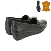 Muya Momento 6 Nokta Anatomik %100 Deri Kadın Ayakkabı Siyah thumbnail 5