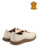 Venüs 2413504Y Hakiki Deri Kadın Anatomik Ayakkabı BEJ Ç thumbnail 4