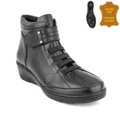 Muya Theon 324794 6 Nokta Anatomik %100 Deri Kadın Bot Siyah thumbnail 1