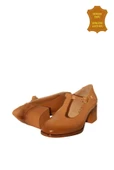 Venüs 2512705Y Vintage Topuklu Mary Jane Model Kadın Deri Ayakkabı TABA M thumbnail 7