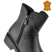 Hush Puppies Eretria 725029 Gerçek Deri, Anatomik, Kadın Bot Siyah thumbnail 4