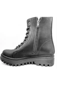 514504 Siyah Bağcıklı Fermuarlı Kadın Bot thumbnail 2