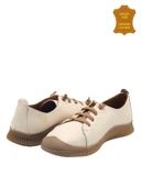 Venüs 2413504Y Hakiki Deri Kadın Anatomik Ayakkabı BEJ Ç thumbnail 3