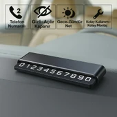 Coofbe Premıum Çift Telefon Numaralı Gizlenebilir Araç Park Telefon Numaratörü Geçici Park Numaratör Plakalık Araç Geçici Park için Telefon Numaratörü thumbnail 1