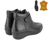 Muya Theon 324794 6 Nokta Anatomik %100 Deri Kadın Bot Siyah thumbnail 4