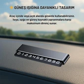 Coofbe Premıum Çift Telefon Numaralı Gizlenebilir Araç Park Telefon Numaratörü Geçici Park Numaratör Plakalık Araç Geçici Park için Telefon Numaratörü thumbnail 11