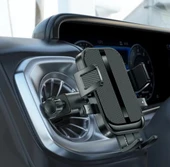 Coofbe Yuvarlak Havalandırma Uyumlu Araç İçi Telefon Tutucu, Sarsılmaz, Titremez, Mercedes, Audi Uym thumbnail 4