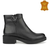 Muya Gle 326229 %100 Deri Anatomik Kadın Bot Siyah thumbnail 2