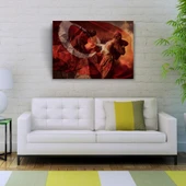 Kurtuluş Savaşı Temalı Şanlı Türk Bayrağı KANVAS Tablo 50 x 70 thumbnail 2