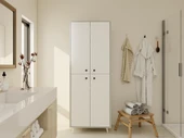 Vadi Çok Amaçlı Banyo/Kiler Dolabı Külgri-Beyaz thumbnail 1