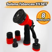 Ayarlanabilir Bahçe Sulama 8 Fonksiyonlu Tabancası Dayanıklı Yüksek Basınçlı Dayanıklı 5'li Set thumbnail 2