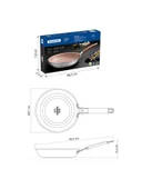 TRAMONTINA ROMAGNA DESERT CLAY 25 CM SERAMİK YÜZEYLİ KIZARTMA TAVASI thumbnail 4