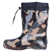 Skuaıter Haki Paraşüt Termal Kürklü Erkek Çocuk Çizme Bot thumbnail 3