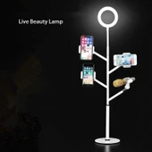 Zore Professional Live Stream Işıklı Telefon Tutucu Ring Light thumbnail 2