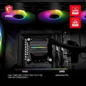 MSI Mag CoreLiquid M360 ARGB 360 mm İşlemci Sıvı Soğutucu Teşhir thumbnail 5