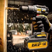 CAT DX11 18Volt/2.0Ah Li-ion Çift Akülü Kömürsüz Profesyonel Şarjlı Matkap thumbnail 3