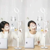 Zore Professional Live Stream Işıklı Telefon Tutucu Ring Light thumbnail 4