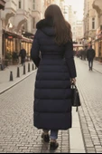 Günlük Kışlık Tam Boy Şişme Kadın Mont thumbnail 3
