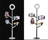 Zore Professional Live Stream Işıklı Telefon Tutucu Ring Light thumbnail 3