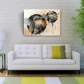 Gri Balık Kanvas Tablo 50 x 70 thumbnail 2