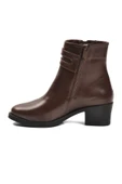 Ayakmod Kahve İçi Kürklü Topuklu Kadın Bot 1006 Z thumbnail 4
