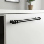 15 Adet Sarmaşık Kulp Mat Siyah 160 mm Kulp Mobilya Mutfak Dolabı Çekmece Dolap Kapak Kulpu Kulbu Metal Kulpları thumbnail 4