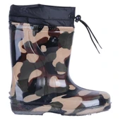 Skuaıter Haki Paraşüt Termal Kürklü Erkek Çocuk Çizme Bot thumbnail 2