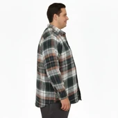 Büyük Beden Gömlek Tek Cep Oduncu 25394 Nefti thumbnail 3