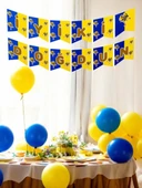 Tarafar 5 Sarı - 5 Lacivert Balon Banner Seti thumbnail 1