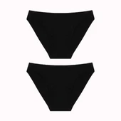 Büyük Beden Doğal Pamuklu AZO Test Onaylı İnce Lastikli 2li Erkek Külot thumbnail 5