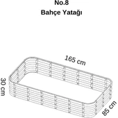 Modüler Yükseltilmiş Bahçe Yatağı Yükseltilmiş Sebze Yatağı No:8 (165X85) Bej thumbnail 6