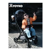 Max Kabin Boy Tek Elle Otomatik Katlanan Pratik Bebek Arabası Autofold Haki Siyah thumbnail 2