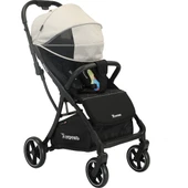 Max Kabin Boy Tek Elle Otomatik Katlanan Pratik Bebek Arabası Autofold Haki Siyah thumbnail 1