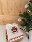 Pamuklu 2'li 50x70 cm Premium Nakışlı Hediyelik Havlu Seti Baveno thumbnail 6