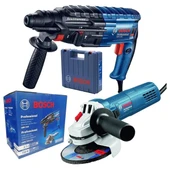 Bosch GBH 240 Kırıcı Delici + GWS 750-115 Taşlama Elektrikli El Aleti Seti thumbnail 1