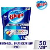 Bingo Akıllı Kapsül Pro Bulaşık Makinesi Deterjanı Tableti 50'li thumbnail 6