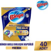 Bingo Akıllı Kapsül Pro Max Bulaşık Makinesi Deterjanı Tableti 40'lı thumbnail 1