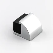 Yapışkanlı Kapı Stoperi Oval Metal Gümüş Krom Kauçuk Başlıklı Durdurucu Güçlü Yapışkanlı Tampon thumbnail 5