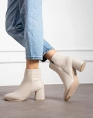 Kadın Bilekte Blok Topuklu Yanı Fermuarlı Günlük Bot thumbnail 9