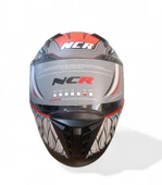 NCR KASK KAPALI VİSÖRLÜ M69 ECE22-06 BELGELİ TURUNCU thumbnail 2