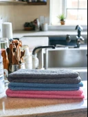 Technow Misclean Mikrofiber Mutfak Temizlik Bezi 40*40 cm 3 Renk (3 Adet) thumbnail 3