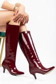 Bordo Rugan Günlük Kadın Çizme thumbnail 2