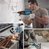 Bosch GBH 240 Kırıcı Delici + GWS 750-115 Taşlama Elektrikli El Aleti Seti thumbnail 2