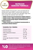 Nutraxin Keratin Formula 60 Tablet 2 Adet thumbnail 7