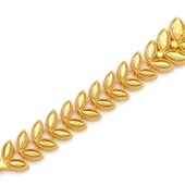 Altın Kaplama İmitasyon Çiçek Desenli Çeyrek Çerçeve Bileklik BLK-1179 thumbnail 4