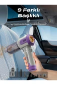 AHV-14 2'si 1 Arada Kablosuz Araç İçi Süpürge Mor | 18000PA Güçlü Vakum + Üfleme | Cam Kırıcı & thumbnail 3